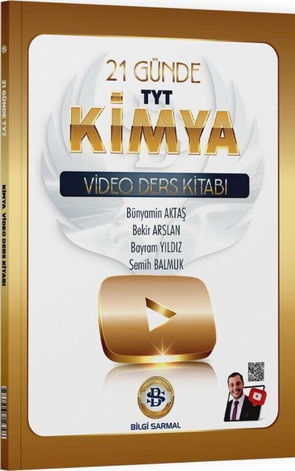 Bilgi Sarmal TYT Kimya 21 Günde Video Ders Kitabı - Bilgi Sarmal Yayınları - Image 1