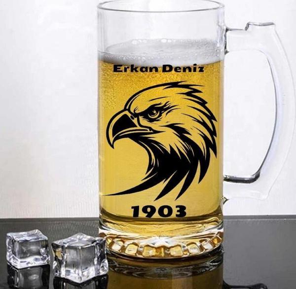 Taraftara Özel Kartal Tasarımlı Bira Bardağı - Image 1
