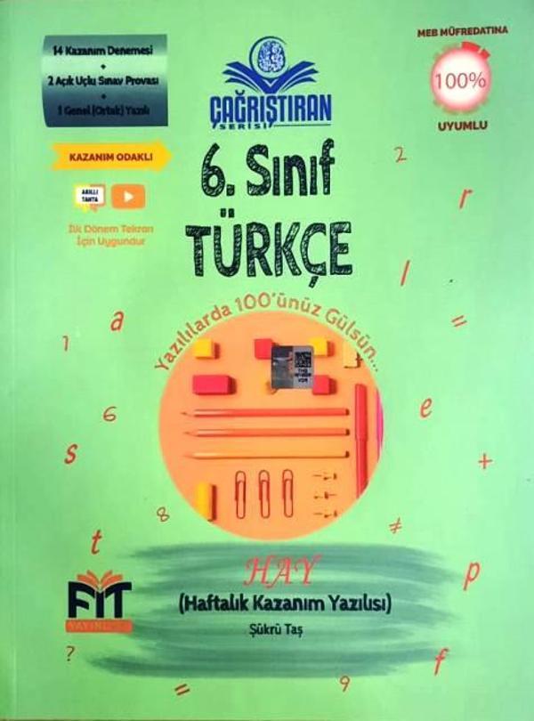 6. Sınıf Türkçe Yazalıya Hazırlık (Haftalık Kazanım Yazılısı) - İş Bankası Kültür Yayınları - Image 1