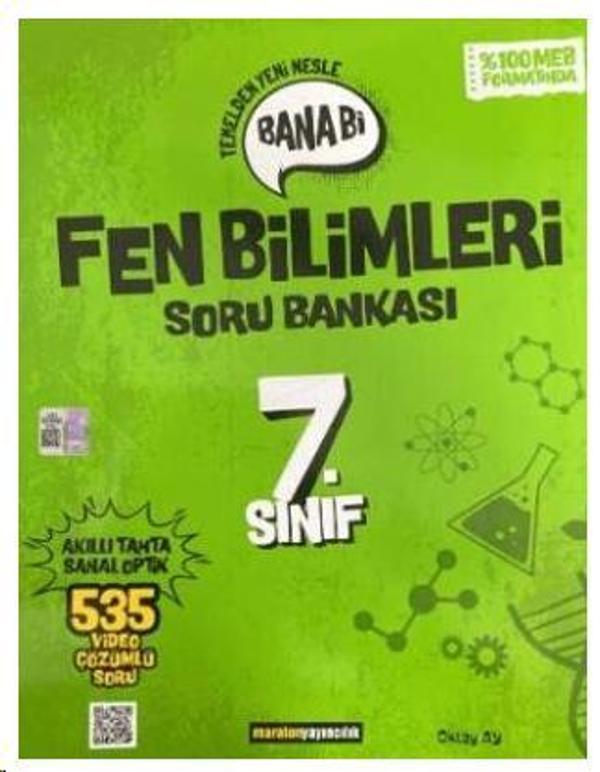 7. Sınıf Bana Bi Fen Bilimleri Soru Bankası - İş Bankası Kültür Yayınları - Image 1