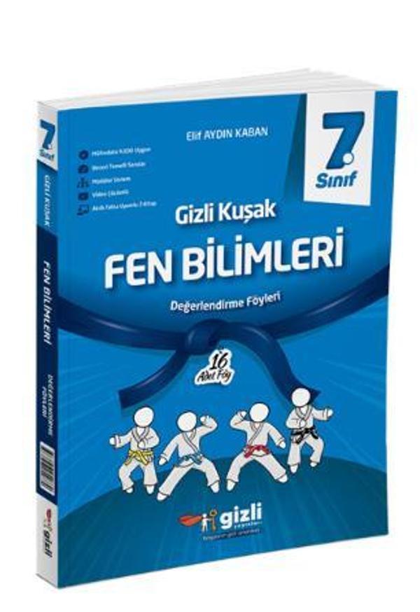 7. Sınıf Fen Bilimleri Gizli Kuşak Değerlendirme Föyleri - İş Bankası Kültür Yayınları - Image 1
