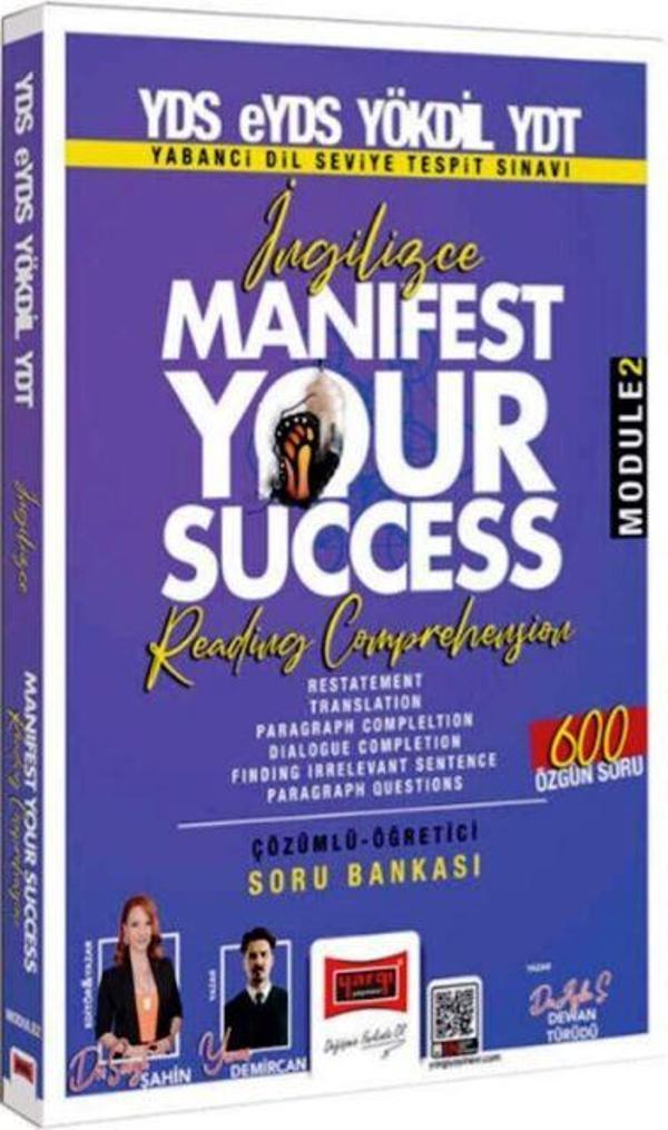 YDS eYDS YÖKDİL YDT İngilizce Manifest Your Success Reading Comprehension Soru Bankası - İş Bankası Kültür Yayınları - Image 1