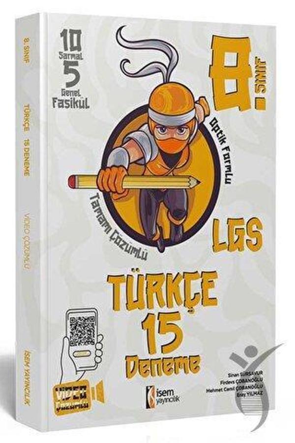 2023 8. Sınıf Türkçe 15 Deneme İsem Yayıncılık - İş Bankası Kültür Yayınları - Image 1