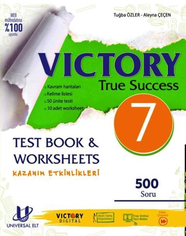 7.Sınıf Vıctory True Success Test Book ve Worksheets - İş Bankası Kültür Yayınları - Image 1