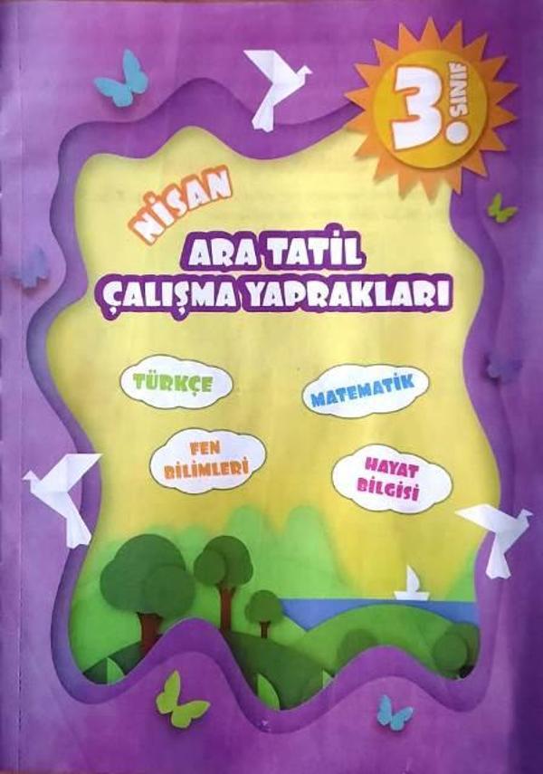 3. Sınıf Ara Tatil Çalışma Yaprakları (Nisan) - İş Bankası Kültür Yayınları - Image 1