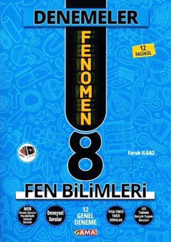 8. Sınıf LGS Fen Bilimleri Fenomen 12 Deneme - İş Bankası Kültür Yayınları - Image 1