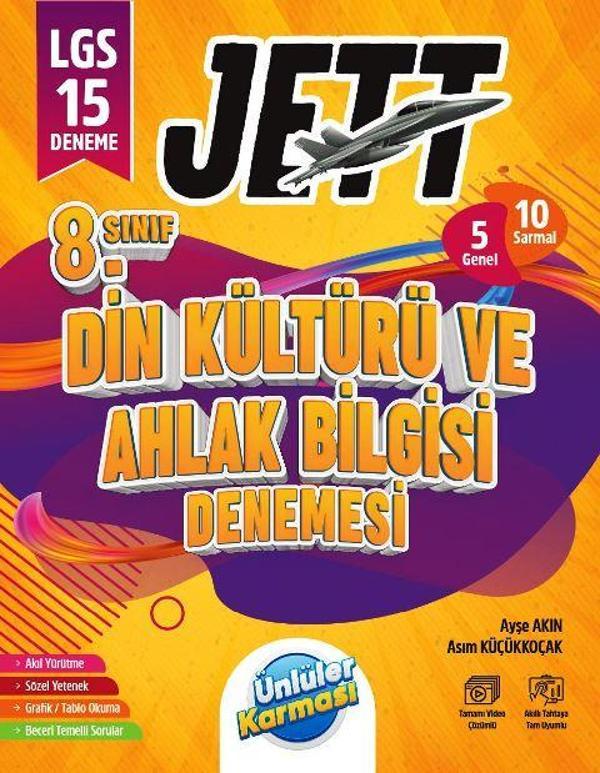 8. Sınıf LGS Jett Din Kültürü ve Ahlak Bilgisi 15 Deneme - İş Bankası Kültür Yayınları - Image 1