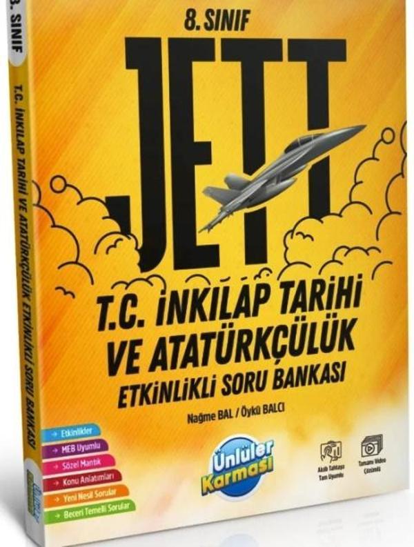 8. Sınıf LGS Jett T.C. Inkılap Tarihi Ve Atatürkçülük Etkinlikli Soru Bankası - İş Bankası Kültür Yayınları - Image 1