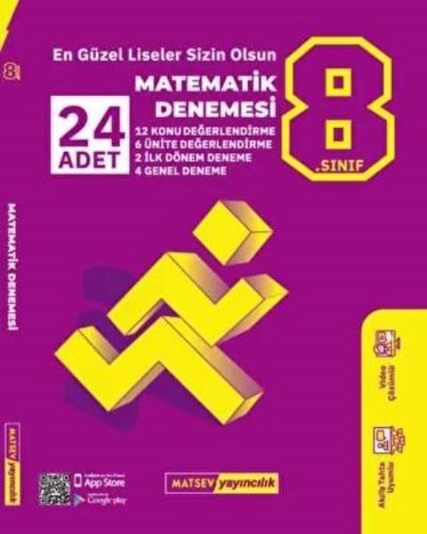 8. Sınıf LGS Matematik 24’lü Denemesi - İş Bankası Kültür Yayınları - Image 1