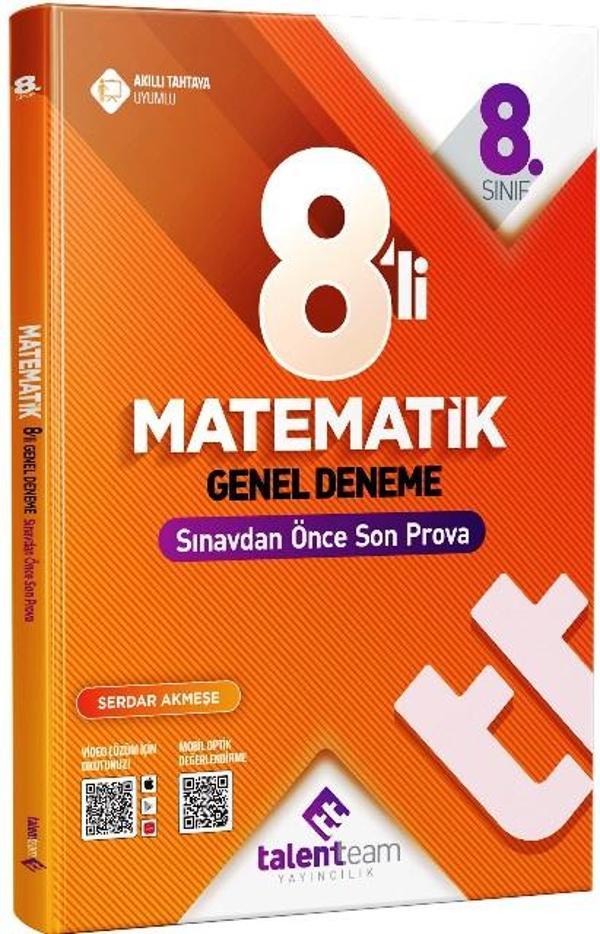 8. Sınıf LGS Matematik 8'Li Genel Deneme - İş Bankası Kültür Yayınları - Image 1