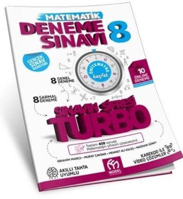 8. Sınıf LGS Matematik Turbo Deneme Sınavı - İş Bankası Kültür Yayınları - Image 1