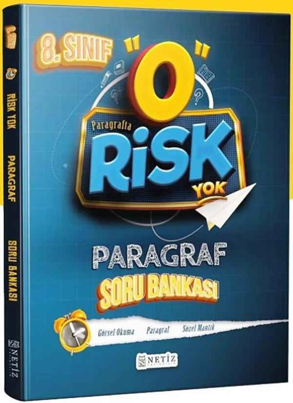 8. Sınıf LGS Paragraf Soru Bankası Risk Yok Serisi - İş Bankası Kültür Yayınları - Image 1