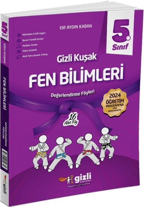 5. Sınıf Fen Bilimleri Gizli Kuşak Serisi Değerlendirme Föyleri 2025 - İş Bankası Kültür Yayınları - Image 1