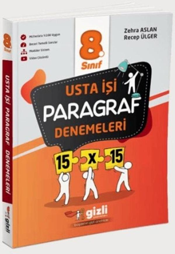 8. Sınıf LGS Usta İşi Paragraf Denemeleri 2025  - İş Bankası Kültür Yayınları - Image 1