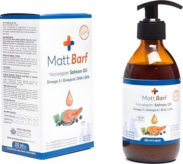 Matt Barf Kedi ve Köpekler Için Somon Yağı 250 Ml - Image 1