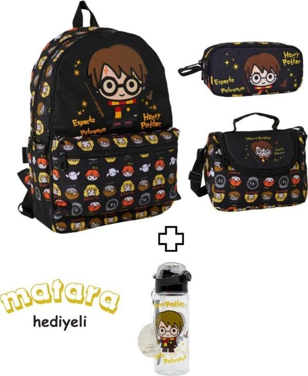Harry Potter İlk Ve Ortaöğretim Okul Çantası-Beslenme Ve kalem Çantası-Matara Hediye - Image 1
