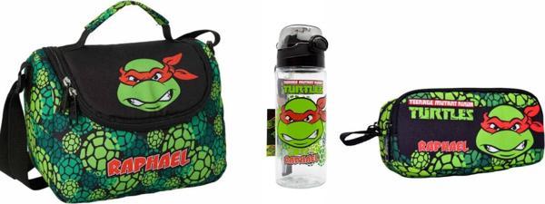 Ninja Turtles Beslenme Çantası,Kalemlik ve Su Matarası - Image 1