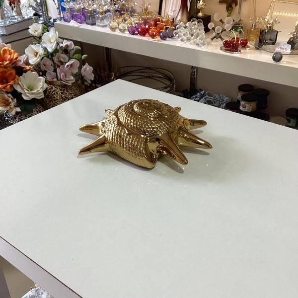 Dekoratif Seramik Deniz Kabuğu Gold Renk - Image 1