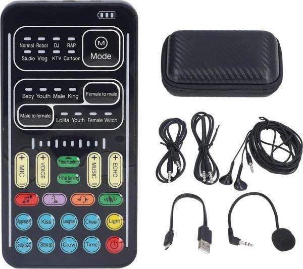 Ayt Powermaster PM-26645 Çok Fonksiyonlu Taşınabilir Ses Değiştirici 8 Farklı Ses Özellikli Mikrofon Ses Değiştirme - Image 1