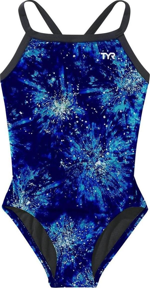 TYR Durafast Lite® Kız Çocuk Diamondfit Mayo - Radiant Flare - Image 1