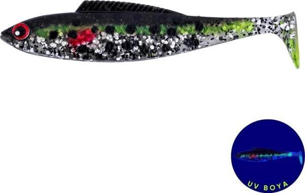 Silikon Sahte Balık - 4,5g 85mm - Fishack PredatorX - UV Boyalı - Fleck - Image 1
