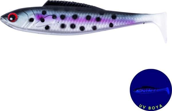 Silikon Sahte Balık - 4,5g 85mm - Fishack PredatorX - UV Boyalı - Vibe - Image 1