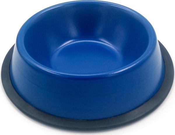 Kedi ve Köpek İçin Mavi Çelik Mama ve Su Kabı 10 CM - Image 1