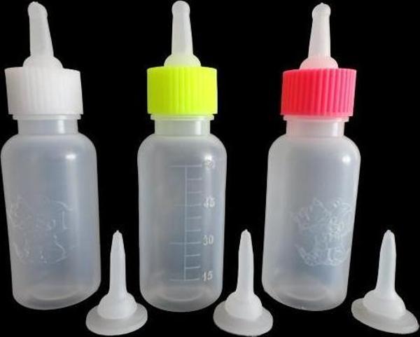 Yavru Kedi Köpek Için Biberon Seti 60 ml 3 Adet +3 yedek Ağızlık - Image 1