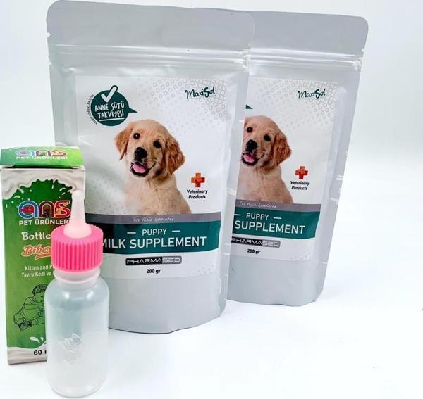 Mxsl Yavru Köpek Süt Tozu 2 adet + 60ml Biberon - Image 1