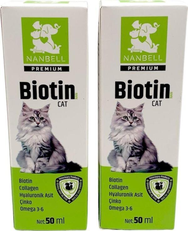 2 Kutu Kediler İçin Biotin/Kolajen/Omega 3-6 50 ml - Image 1