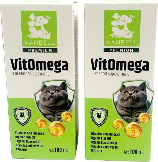 2 Kutu Kediler İçin VitOmega 100 ml - Image 1