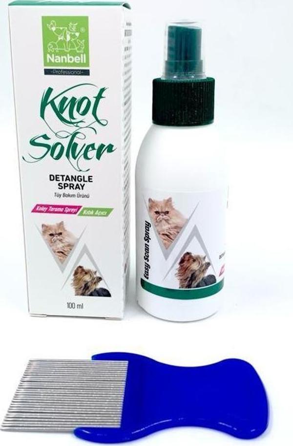 Kediler için Kıtık Açıcı / Kolay Tarama Spreyi + Bit Pire Tarağı - Image 1