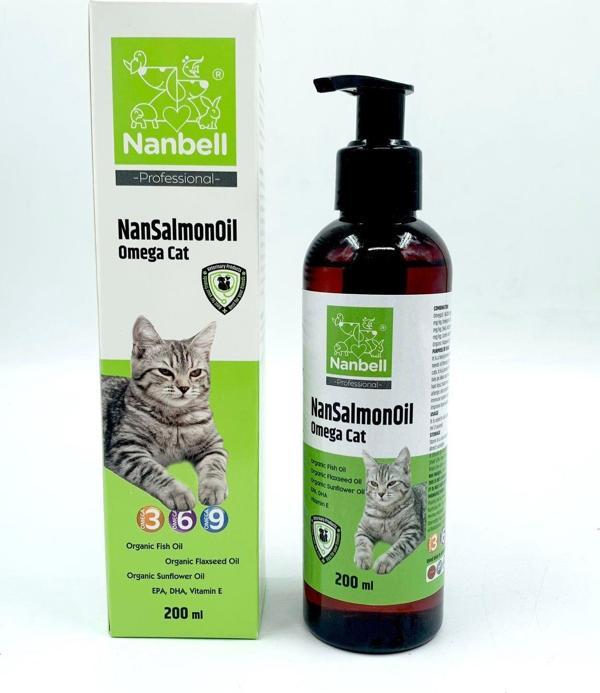 NanSalmonOil Kediler İçin Omega 3-6-9 200ml  - Image 1