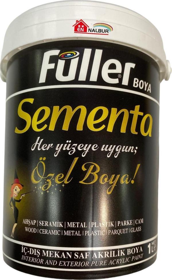 Sementa Özel Su Bazlı Saf Akrilik Boya 1 Litre Bej Beyaz - Image 1