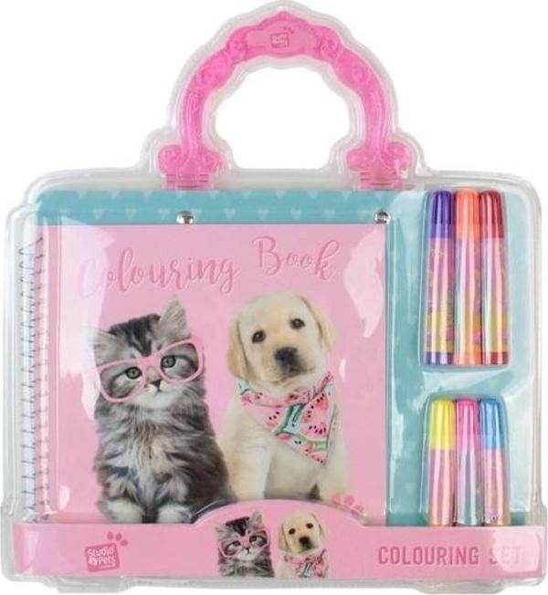Dolphin Studıo Pets Boyama Seti Çantalı Boyama Seti - Image 1