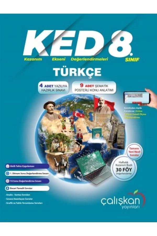8. Sınıf Lgs Türkçe (Ked) Kazanım Ekseni Değerlendirmeleri - Çalışkan Yayınları - Image 1