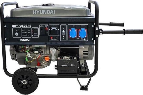 Hyundai HHY7250EAS 6500W Benzinli Marşlı Jeneratör Otomatik Voltaj Ayarlı, Sessiz Çalışma - Image 1