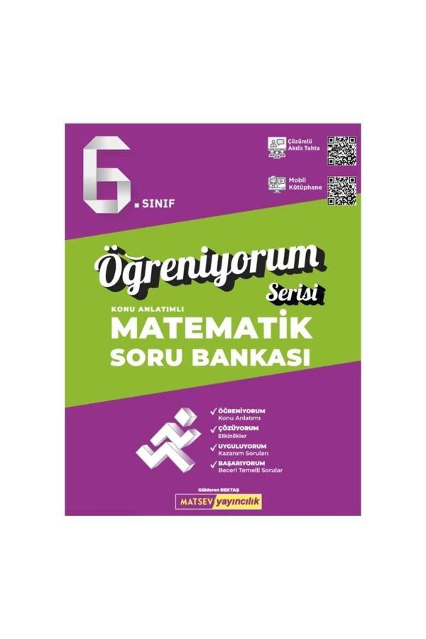 Matsev Yayınları 6. Sınıf Matematik Öğreniyorum Konu Anlatımlı Soru Bankası - Matsev Yayınları - Image 1