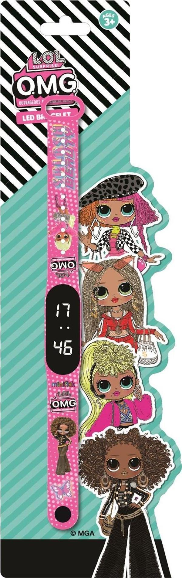Miniflak LOL Surprise! Lisanslı OMG6002 Pembe Bileklik Led Çocuk Saati - Image 1
