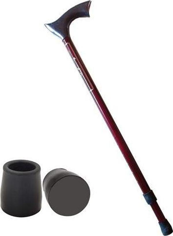 ModaCar Pongnas Bordo Ayarlanabilir Yedek Uçlu Baston  - Image 1