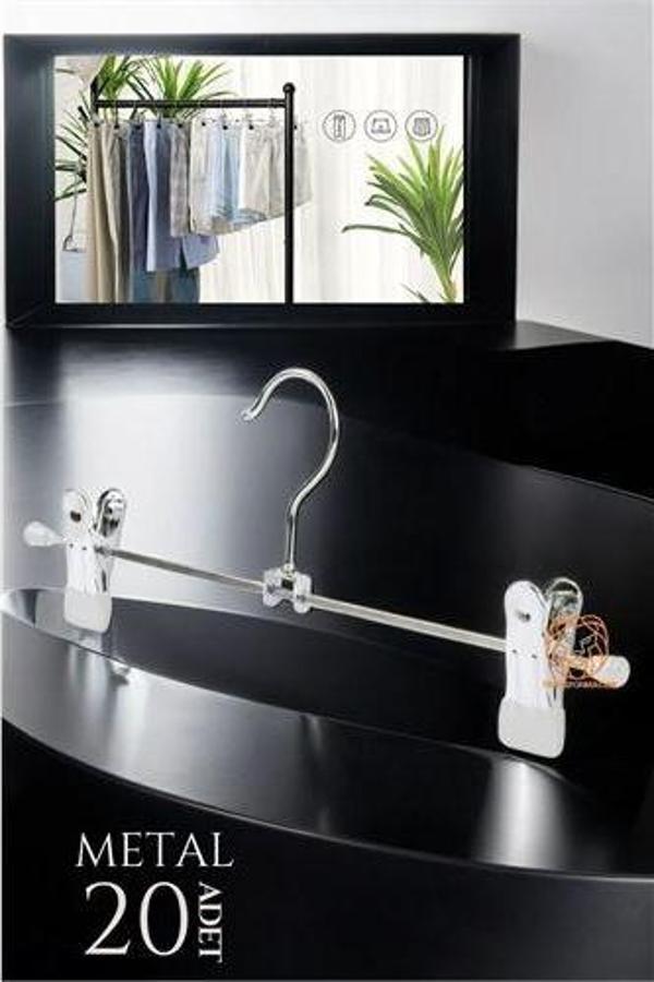 Modacar Metal Etek Pantolon Askısı - Mandallı Etek Askısı Pantolon Askısı 20 Adet  - Image 1