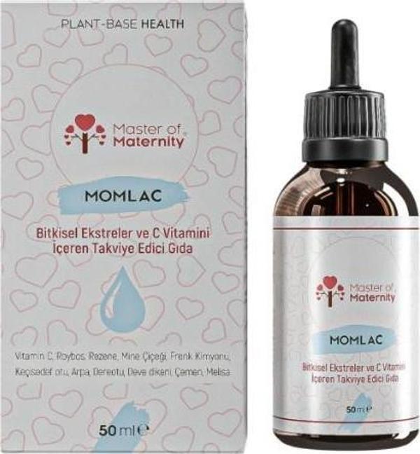 Master of Maternity Momlac Bitkisel Ekstreler ve C Vitamini İçeren Takviye Edici Gıda - 50 ml - Image 1