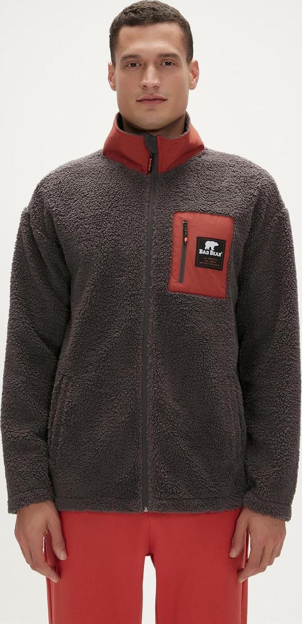 Ryan Plush Full-Zip Antrasit Erkek Sweatshirt - Image 1
