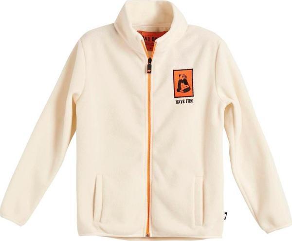 Fun Full-Zip Kids Marshmallow Beyaz  Fermuarlı Çocuk Polar Sweatshirt - Image 1