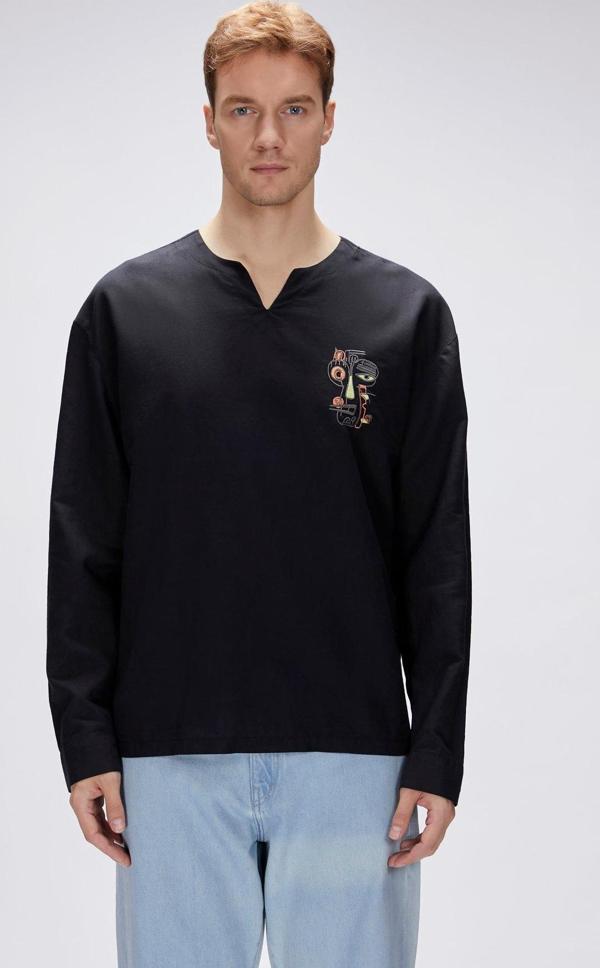 Loyd Siyah Erkek Gömlek - Image 1