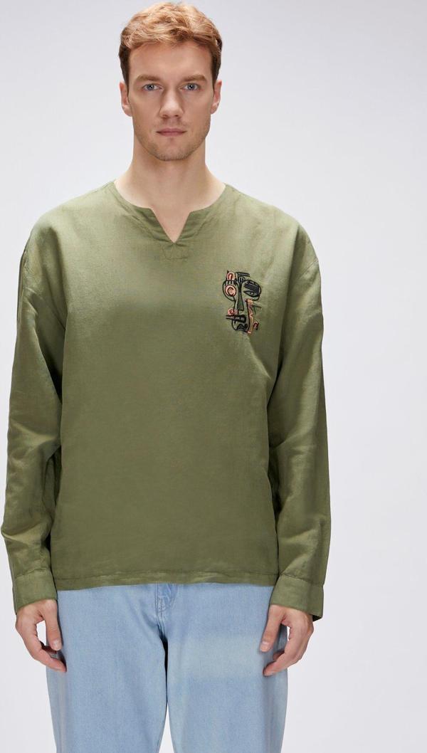 Loyd Haki Erkek Gömlek - Image 1