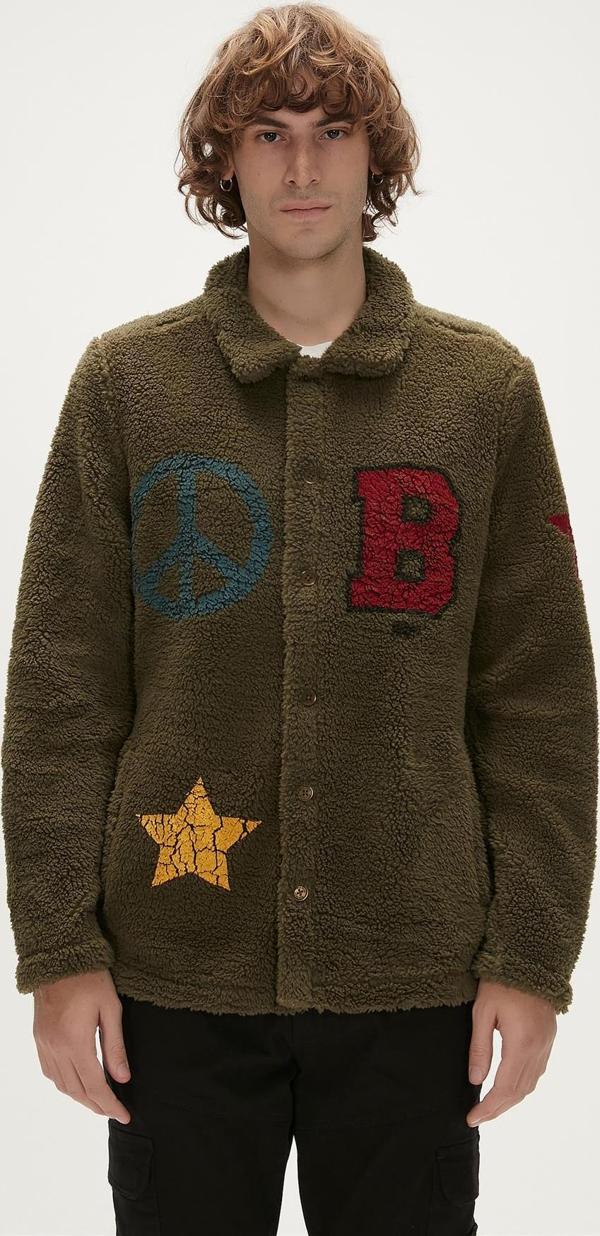 Freedom Plush Haki Erkek Sweatshirt - Image 1
