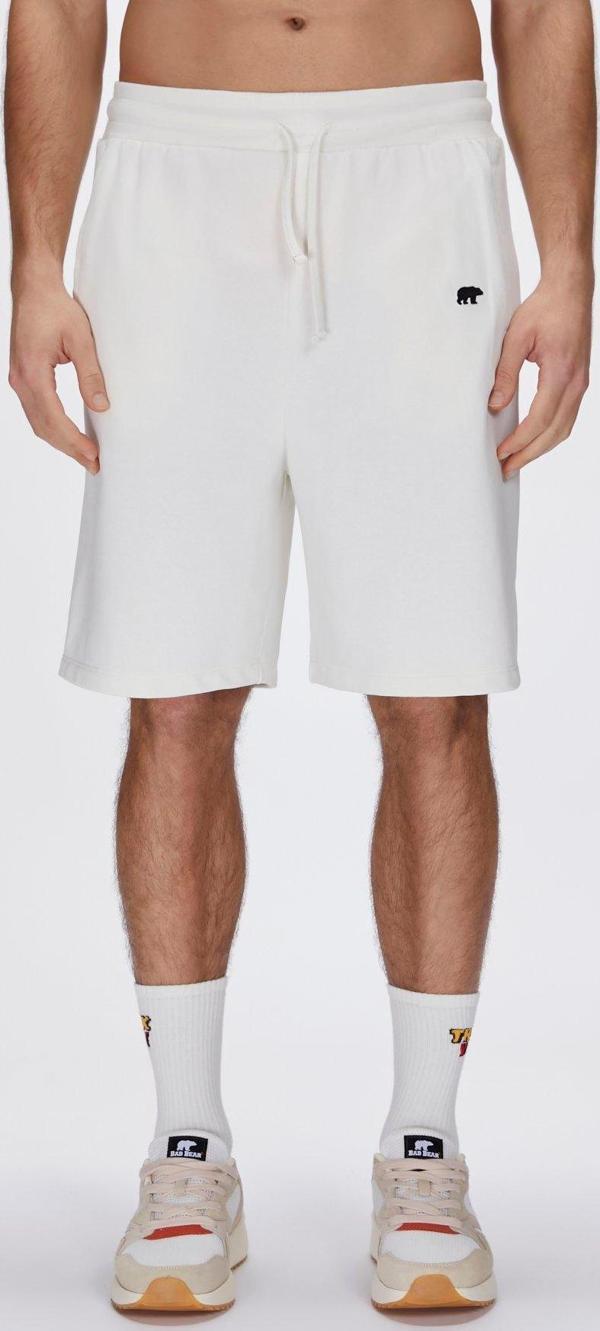 Gian Sweatshorts Beyaz Erkek Şort - Image 1