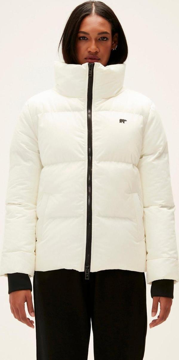 Assassin Puffer Off-White Beyaz Kapüşonlu Kadın Mont - Image 1