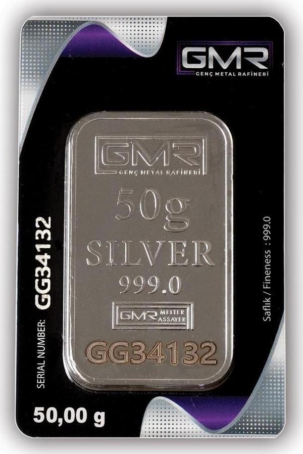E-Gümüş 50 Gr Külçe Gümüş - Image 1